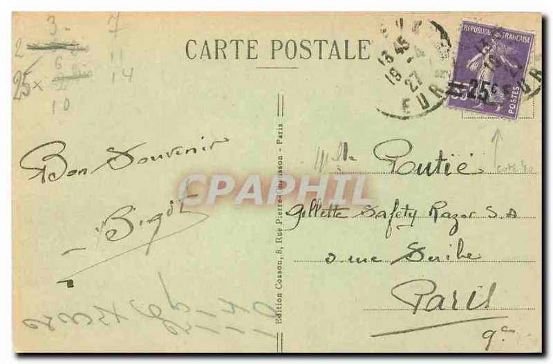 Old Postcard Evreux L'Eveche