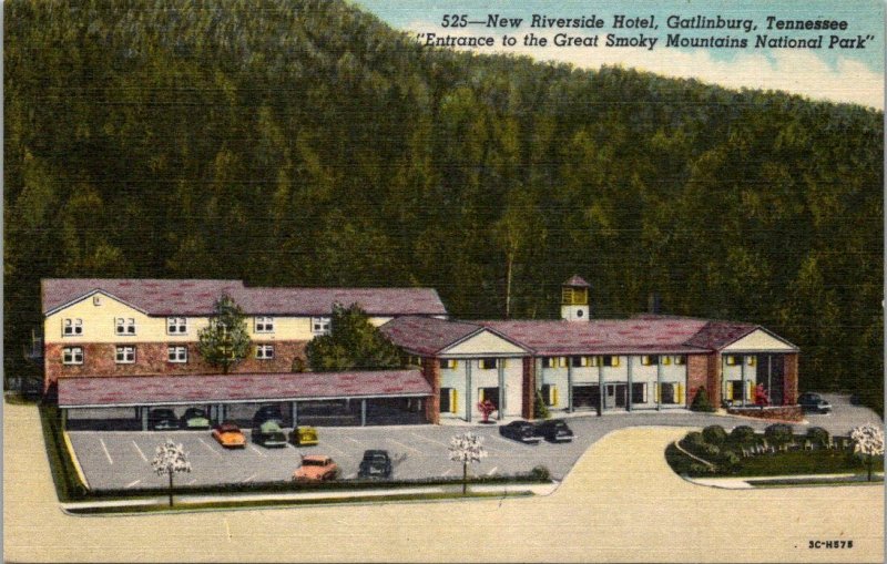 Tennessee Gatlinburg The New Riverside Hotel Curteich