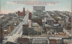 Postcard View Ruins Nob Hill District San Francisco CA April 18-20 1906