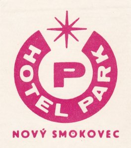 Czechoslovakia Novy Smokovec Hotel Park Vintage Luggage Label sk3347