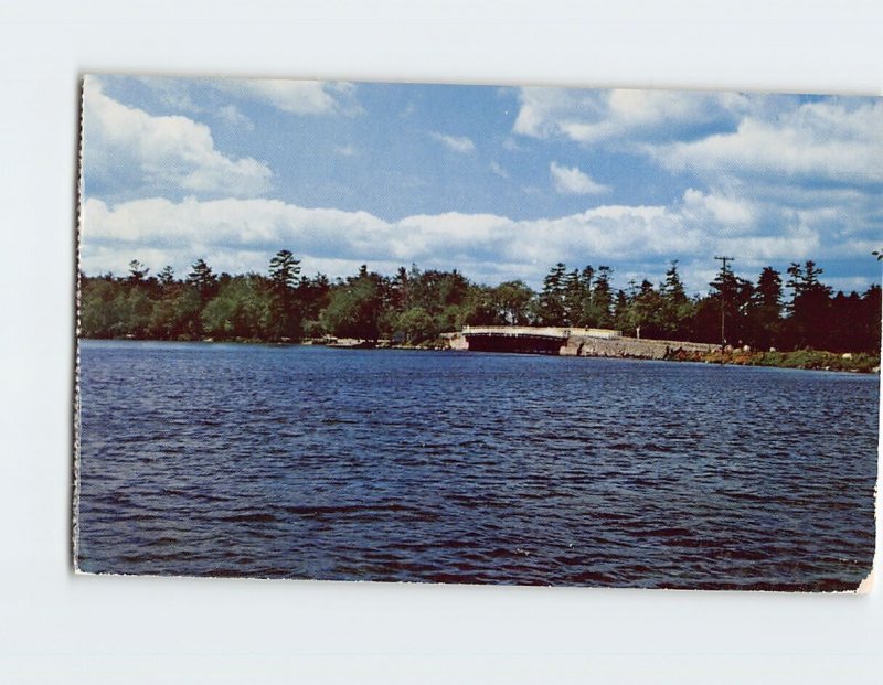 Postcard Long Island Bridge, Moultonboro Neck, Moultonborough, New Hampshire 