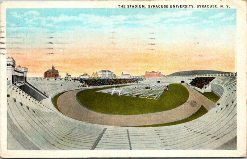 Syracuse University Stadium 1925 New York  Postcard- A11 
