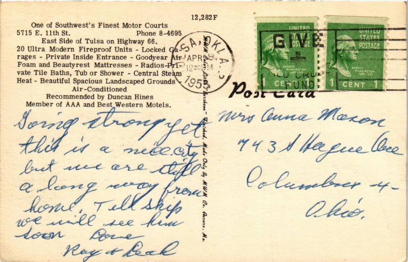 TULSA MOTEL TULSA OKLAHOMA