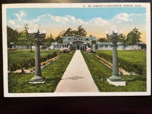 Vintage Postcard 1916 Dr. Sawyer's Sanatorium Marion Ohio (OH)