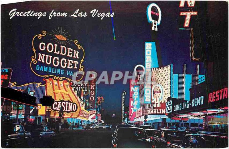 Modern Postcard Fremont St Las Vegas Nevada