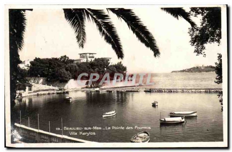 Old Postcard Beaulieu sur Mer Pointe Ants Villa Kerylos