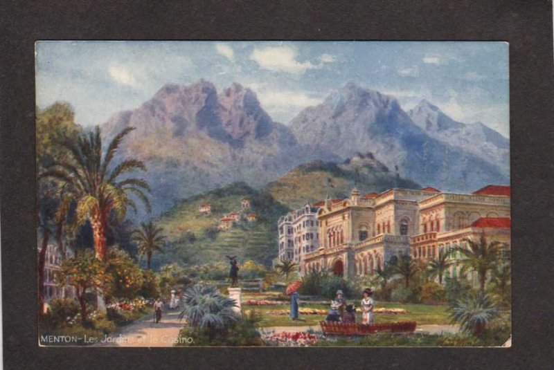 Villes de France Menton Casino Tuck Oilette Carte Postale Postcard Carte Postale