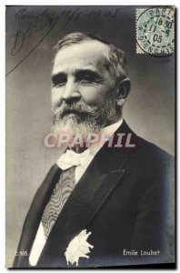 Old Postcard Emile Loubet President of the Republic