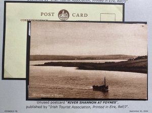 Mint Real Picture Postcard River Shannon Foynes Limerick Ireland