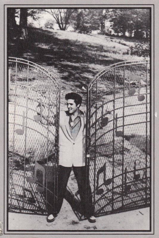 Tennessee Memphis Graceland Elvis Proudly Showing Off His Custom Made Gates
