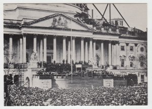 P2425, vintage history lincoln 1st inauguration reproduced from photo wash. D.C.