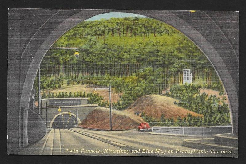 Twin Tunnels Kittatinny & Blue Mt Pennsylvania Turnpike