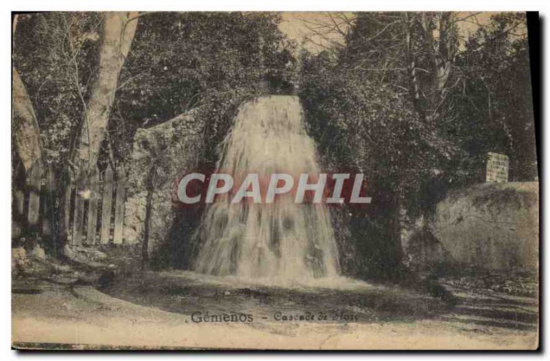 Postcard Old Gemenos Flora Cascade