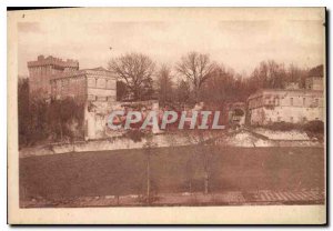 Postcard Old Charente Picturesque Surroundings of Angouleme Chateau de la Tra...