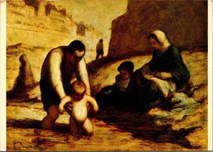 The First Bath Honore Daumier Detroit Institute of Arts Postcard UNP