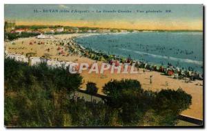 Old Postcard Royan La Grande Conche General view