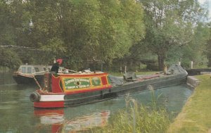 SHIPTON WEIR LOCK, OXFORD CANAL, Oxfordshire - Vintage POSTCARD