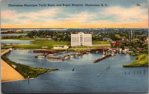 South Carolina Charleston Municipal Yacht Club and Roper Hospital