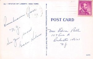 Statue of Liberty New York City, USA Postal Used Unknown 