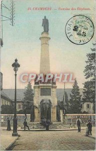 Old Postcard Chambery - Fountain of Elephants