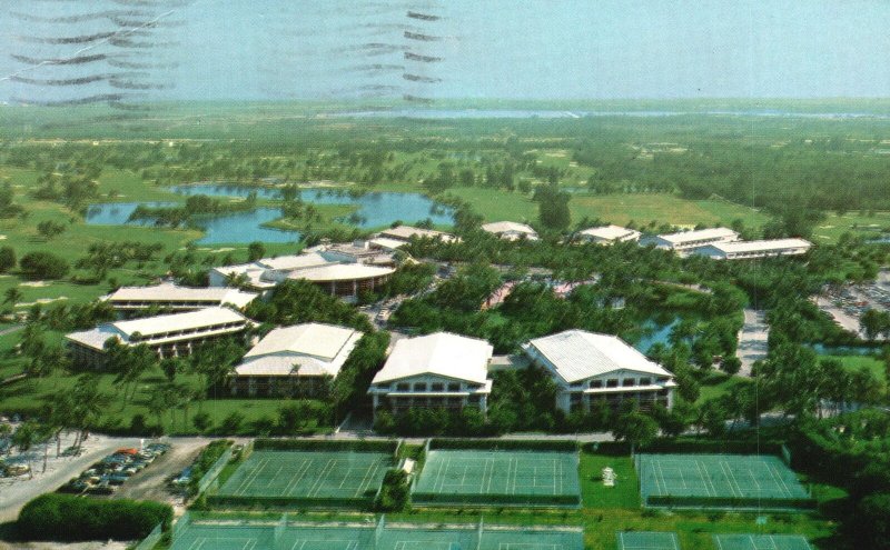 Vintage Postcard 1974 Doral Country Club 2400 Acres Golden Miami Sunshine Fla.