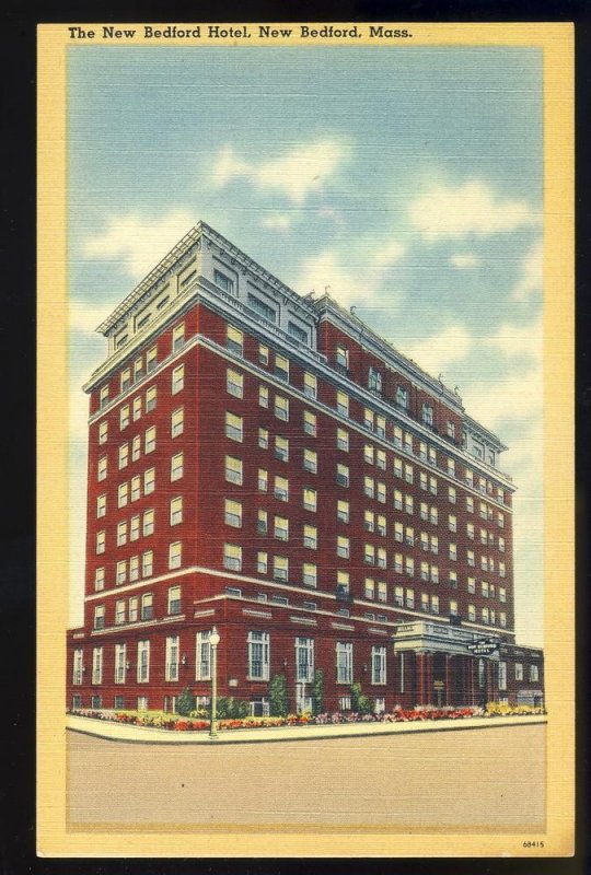 Nice New Bedford, Massachusetts/MA Postcard, New Bedford Hotel