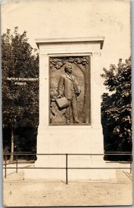 RPPC Meyer Monument on The Paseo, Kansas City MO c1910 Vintage Postcard A51