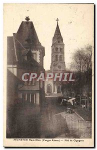 Old Postcard Munster Haut Rhin Alsace Vosges Storks Nest