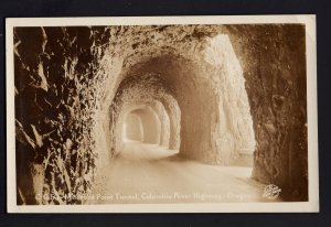 Oregon Mitchell Point Tunnel.- Columbia River Highway - RPPC by DOPS - Sawyer