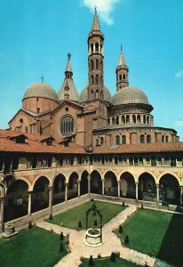 Postcard Padova Basilica Of The Santo Cloister Of Noviziato Domes Padua Italy