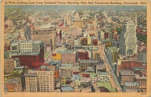 United States Cleveland Ohio Terminal Tower panorama Bell Telephone Building 