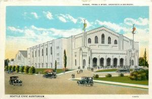 WA, Seattle, Washington, Civic Auditorium, Tichnor No. 118572