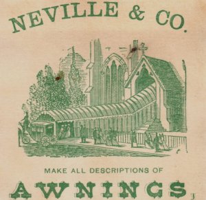 1880s Neville & Co. Tents Awnings Flags Flour & Grain Bags Corks Set Of 6 P193