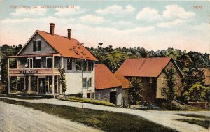 H74/ Acworth New Hampshire Postcard c1910 Post Office Emerson Building 46