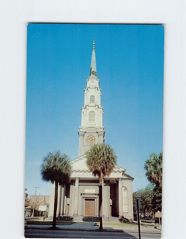 Postcard Independent Presbyterian Church, Savannah, Georgia