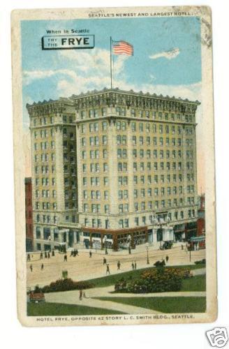 1917 Frye Building Seattle WA postcard cover