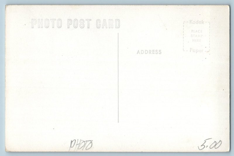 Miami Shores Lodge Waterfront Location Miami Florida FL RPPC Photo Postcard