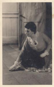 Peggy Cochrane Antique Hand Signed Photo Postcard