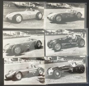 Mint Indy 500 Real Photo Postcard 33 Starters 1956 Indianapolis Motos Speedway