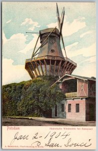 Potsdam Germany 1904 Postcard Windmuhle bei Sanssouci Windmill