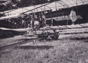 Lane Glider Flight Lesson 1910 Brookland Museum BBC Plane Photo Postcard