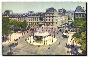Old Postcard Paris Strolling Place De La Republique