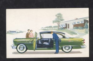 1954 BUICK 48D SPECIAL GREEN VINTAGE CAR DEALER ADVERTISING POSTCARD