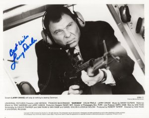 Larry Drake in Sam Raimi's Darkman 10x8 Hand Signed Photo