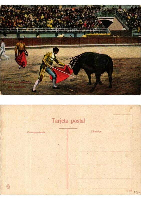 CPA Bullfighting - Bombita pasando de muleta (775766)