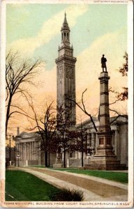 Vintage Springfield, Massachusetts Ma Postcard - Municipal Building