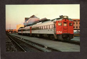 ON Canadian National Railroad Train Niagara Falls Depot Station Carte Postale