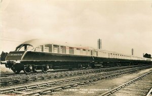 Railroad, The Coronation, Tail End, L.N.E.R, RPPC