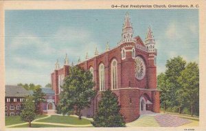 North Carolina Greensboro First Presbyterian Church Albertype