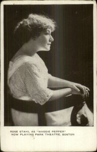 Boston MA Park Theatre Actress Rose Stahl as Maggie Pepper c1910 Postcard